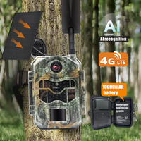 Caméra de chasse sans fil Zecre PH870GT(3) 4G LTE Max, prise en charge 256 Go, 48 MP, 4K, étanche IP66 pour la surveillance de la faune en extérieur