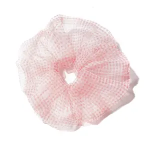 Ziming Ins-Scrunchies coreanos de 18 CM, gomas para el pelo de tela fina y elegante, estilo granadina, Peri, nuevo