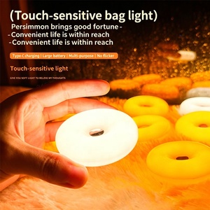 Lámpara ambiental de noche con forma de mini donut, cargaUSB, sensor táctil,para la habitación de los niños o la mesita de noche - Product Image 2