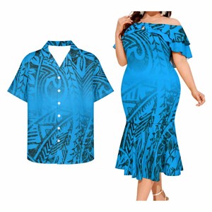 Abito da coppia di personalità polinesiana hawaiana, - Product Image 3