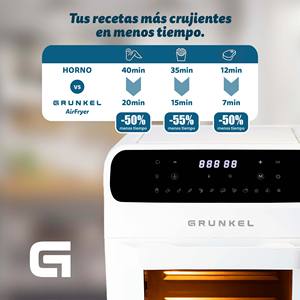 Forno Friggitrice ad Aria Grunkel 12L 1500W con Controllo Digitale, Elettrodomestico Multifunzione - Product Image 3