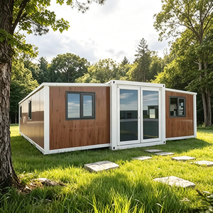 Casa Contenedor Expandible de 20 pies, Casa Prefabricada Moderna con Acabado de Madera, Casa Modular de Lujo para Patio Trasero, ADU, Granny Flat - Product Image 1