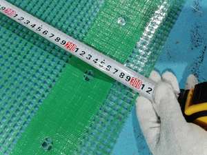 HDPE材料グリーン防水シート構造式足場グリッドタープグリーン防水プラスチックシート - Product Image 3