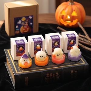 Linda <span class=keywords><strong>Vela</strong></span> Aromática con Forma de Sombrero de Bruja y Fantasma <span class=keywords><strong>para</strong></span> Decoración de Fiesta de Halloween, Regalo Festivo - Product Image 3