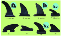 Ailerons en plastique pour planche de surf FB, qualité garantie, aileron central amovible unique pour ski nautique, aileron central pour planche à pagaie gonflable