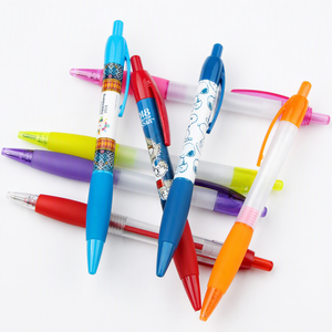 Bolígrafo retráctil de plástico con película de transferencia térmica, logotipo personalizado, piezas de color personalizadas, impresión en seda, bolígrafos personalizados para promoción al por mayor - Product Image 5