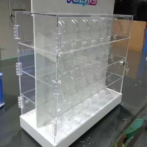 Tủ trưng bày kính <span class=keywords><strong>acrylic</strong></span> trong suốt 70cm tùy chỉnh, dành cho cửa hàng điện thoại di động, có giá để đồ - Product Image 1
