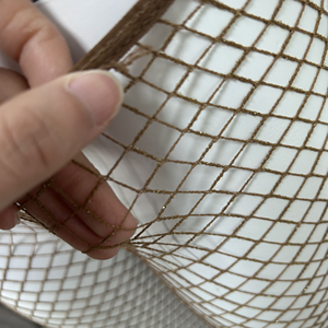 Collant a Rete con Glitter Dorato a Taglio a V, Tonalità Pelle, Taglie Forti, per Carnevale, da Donna, Nero, Marrone, Color Pelle, in Spandex - Product Image 4