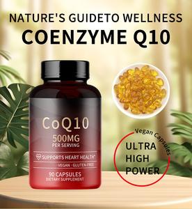 Ubiquinol bột viên nang CoQ10 Gummies thuần chay sức khỏe trái tim năng lượng tăng cường OEM CoQ10 bổ sung Coenzyme Q10 viên nang 200mg - Product Image 5