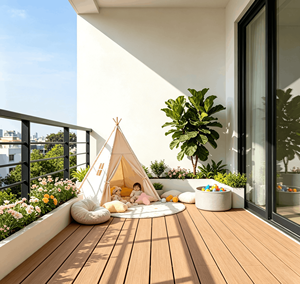 Nouvelle Arrivée Revêtement de Sol WPC Moderne Étanche Antidérapant Amovible Rapide à Emboîtement Réutilisable Sans Trace pour Location, Vieilles Maisons et Appartements 5 - Product Image 1