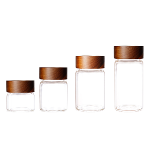 Frascos de Vidrio de Borosilicato Herméticos al por Mayor de 16oz, 30oz, 500ml, 900ml con Tapa de Bambú y Boca Ancha para Almacenamiento de Alimentos en la Cocina - Product Image 2