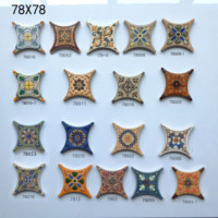 Carrelage en céramique pour sol de villa de campagne, 600x600mm, finition nacrée antique, coins arrondis, brillance métallique haute, antidérapant