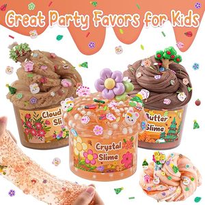 Kit de slime marron pour enfants, ensemble de slime cristallin effet nuage de beurre, cadeaux de fête, OEM ODM, vente en gros, fournisseur de jouets sensoriels, cadeau - Product Image 2
