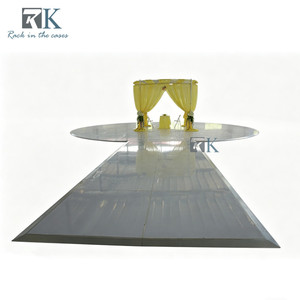 Decoración Elegante para Bodas con Doble Tubo Redondo y Kit de Tubos Portátiles para Pista de Baile - Product Image 1