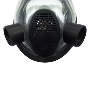 EN136 tái sử dụng Silicone hóa chất mặt nạ đầy đủ mặt nạ khí với hai cổng lọc cho hóa chất bảo vệ - Product Image 3