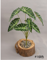 Plante de palmier tropicale artificielle au toucher réel avec des feuilles de tortue pour la décoration de la maison et des fêtes