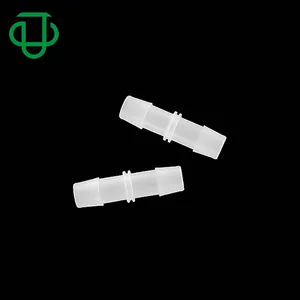 Ju 3/8 "9.6Mm Prikkeldraad Coupler Plastic 2 Way Barb Ik Shaped Connectors Rechte Slang Barb Buisleidingen Voor luchtslang Waterleiding