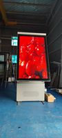 Nuevo soporte de suelo de doble cara, señalización digital para exteriores, tablero de Menú Digital LCD de alto brillo, tableta táctil de 65 75 86 pulgadas