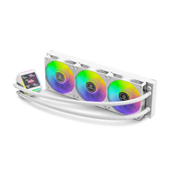 Refroidisseur de processeur liquide RGB 360mm de qualité supérieure-Ventilateurs haute vitesse 3x120mm Conception à faible bruit Fourniture en vrac pour les distributeurs