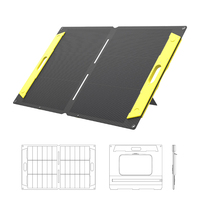 SUNSUN Wasserdichtes 100W HPBC ETFE Integrierte Laminierung 26% effizientes tragbares faltbares Solar panel USB/Typ C Ausgang für den Außenbereich