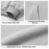 Ensemble de sweat-shirts à capuche en coton Cenloong, style athleisure, tapisserie personnalisée, sweats à capuche pour hommes, vêtements surdimensionnés en provenance de Chine