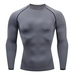 Fabricant sur mesure de chemises de compression à manches longues de qualité supérieure pour hommes, pour l'entraînement, le surf et la remise en forme - Product Image 4