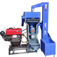 Machine à Riz Combinée Décorticage et Usinage, Moulin à Riz Commercial à Moteur Diesel