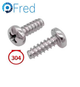 DIN7985 vis à tête cylindrique encastrée en croix vis de pont en acier inoxydable M3 10mm diverses applications disponibles pouce métrique - Product Image 6