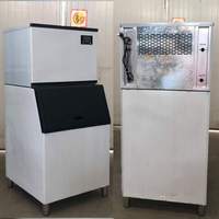 Machine à glaçons commerciale en acier inoxydable de 230 kg avec compresseur et contrôle PLC, vente directe usine