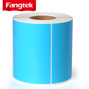 Rollo de etiquetas de papel térmico preimpreso colorido de alta calidad, etiqueta térmica directa de alimentos de rotación, escritorio, fuerte permanente - Product Image 3