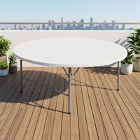 Table et chaises pliantes en plastique légères à bas prix pour événements extérieurs, fêtes, repas - Durables et imperméables
