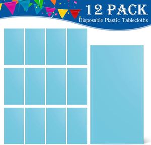 54x108 <b>Disposable</b> Plain PE Plastic <b>Table</b> Cover Rectangular Tablecloth Home Party <b>Table</b> <b>Cloth</b> Custom Cartoon for Football Banquet - Product Image 3
