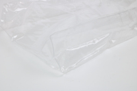 Sac d'emballage suspendu en PVC transparent portable, impression de logo personnalisée, pochette pliable en plastique transparent pour organiser les cosmétiques et les articles de toilette