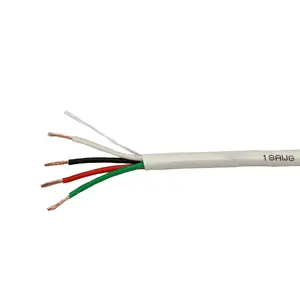 hot preferential price control cable 4C*18AWG unshielded CL3P/FPLP BC conductor PVC CMP Jacket ETL