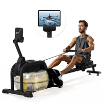 Vente directe d'usine, Rameur à eau compact et silencieux de haute technologie, équipement sportif domestique pour débutants