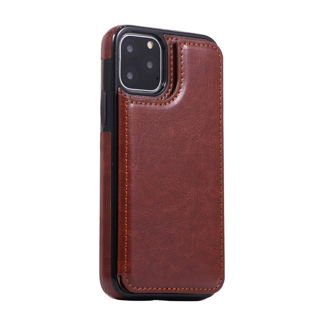 Flip Cover Leather Case For iPhone 14 Pro PU Leather Kickstand Card Slots Appl Case For iPhone XR 7 8 11 12 13 14 15 Pro Max