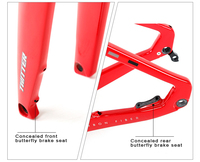Cadre de Vélo de Route R10 en Fibre de Carbone à Frein à Disque 700C, Cadre de Course Aérodynamique