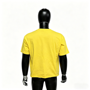 T-shirt unisexe à manches courtes en coton épais délavé, coupe classique, personnalisable avec logo imprimé - Product Image 3