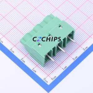 1714984 Screw Terminal Block Through hole Component (THT),P=9.52mm Connector 1x3P 9.52mm Green Through Hole - Product Image 1
