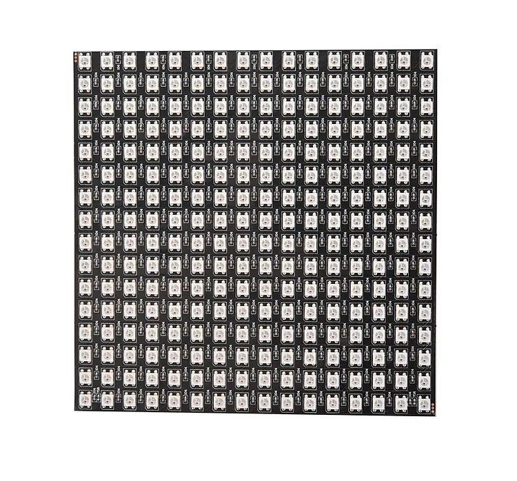 Pantalla de píxeles Flexible programable, PCB negro DC 5V a todo Color WS2812 SMD RGB, WS2812B, luz de matriz LED