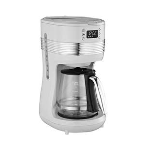 Nueva Cafetera Eléctrica Blanca de Lujo de 1400 ml, Cafetera Comercial Multifuncional de Goteo Digital - Product Image 1