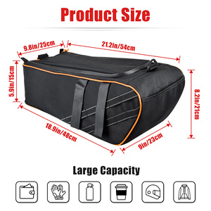 Bolsas de Asiento Trasero para Motocicleta, Bolsa de Almacenamiento de Carga Debajo del Asiento, Mochila Impermeable de Línea Naranja para Honda Ruckus Zoomer 2010-2021 - Product Image 2