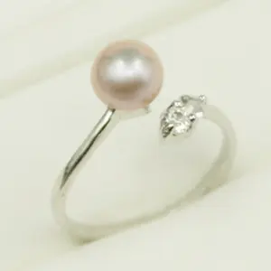 Freshwater Pearl ring women silver finger rings