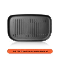 Lot de 5 tapis de coffre avant et arrière en TPE, accessoires intérieurs pour Tesla Model YL 2025+ 6 places, vente en gros usine