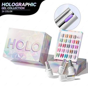 JTING - Juego de Esmaltes de Gel Holográficos Brillantes en Promoción, Caja de Colección de 24 Piezas, Pigmento Vegano de Alta Calidad - Product Image 1