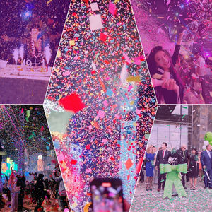 Nueva Máquina de Cañón de Confeti Metálica LED de 7 Colores con Potencia de CA de 1500W y 512 Canales DMX para Bodas, Discotecas, Escenarios y Fiestas - Product Image 2