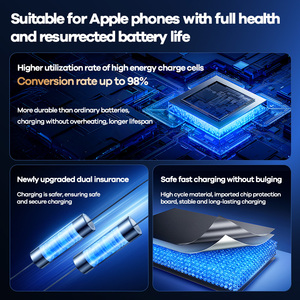 Batterie de remplacement pour téléphone RPA 4400mAh - Charge rapide et sûre pour les modèles X à 14 Pro - Batterie de téléphone RPA haute capacité 4400mAh - Product Image 4