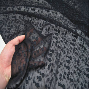 Tessuto Jacquard in Seta <span class=keywords><strong>Nera</strong></span> Naturale Sicuro e Lussuoso, Bellissimo 10m/m, Popolare per Fodere, Veli, Scialli e Camicie da Donna - Product Image 5
