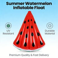Bouée gonflable personnalisée en forme de pastèque pour enfants, en PVC durable, pour piscine, fêtes estivales, OEM/ODM