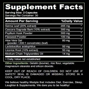 कोलन सफाई डिटॉक्स कैप्सूल 15 दिन कार्यक्रम 30 पीसी पाचन आंत स्वास्थ्य सहायता - Product Image 5